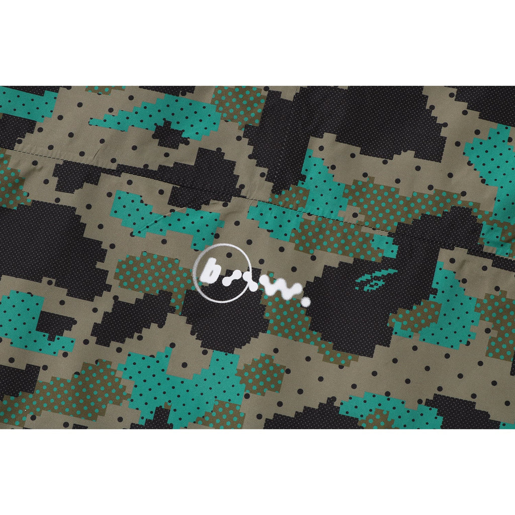 BAPE BY KAZUKI KURAISHI CAMO SHARK PACKABLE SNOWBOARD JACKET MENS