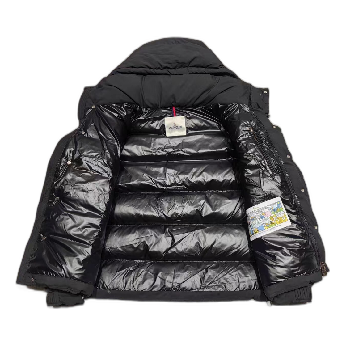 Moncler Maya Matte Hooded Down Jacket - Black