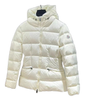Moncler Fitted Hooded Short Down Jacket - Ivory