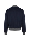 Brunello Cucinelli contrast-trim button-up jacket