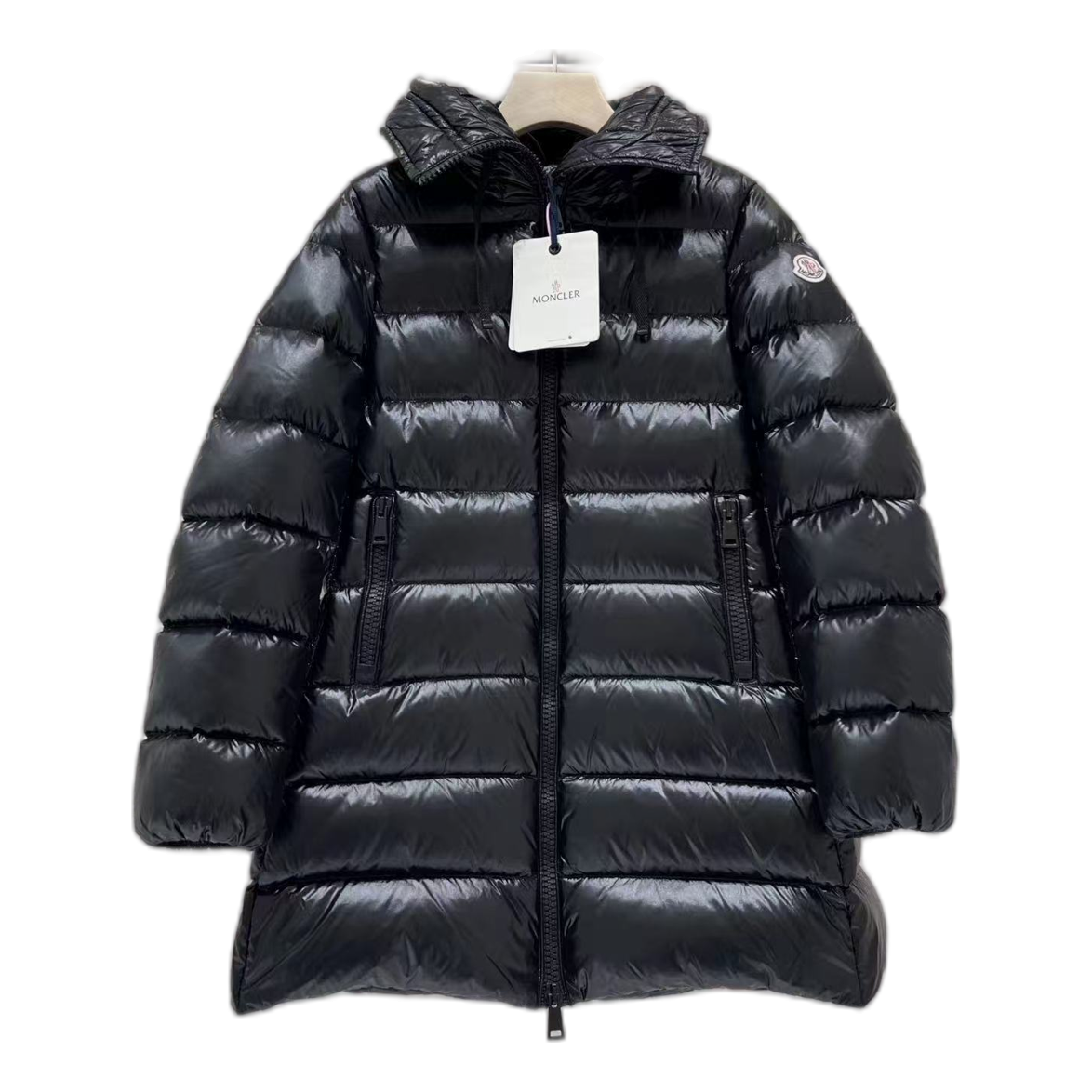 Moncler Suyen Hooded Down Puffer Coat - Black
