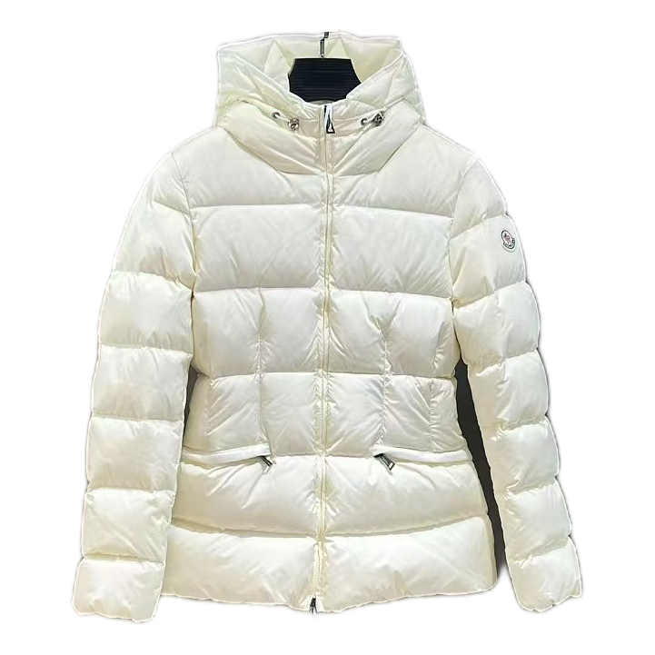 Moncler Fitted Quilted Down Jacket with Drawstring Hood