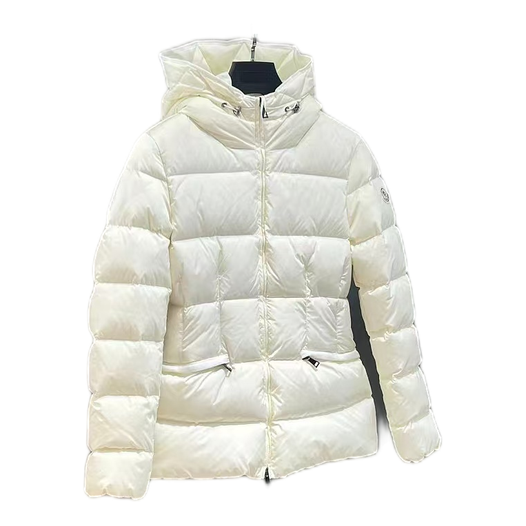 Moncler Fitted Quilted Down Jacket with Drawstring Hood