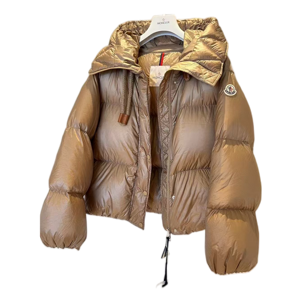 Moncler Borey Hooded Down Puffer Jacket - Bronze