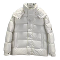 Moncler Matte Snap-Front Hooded Down Jacket