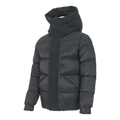 Moncler Tonal-Logo High-Collar Down Puffer Jacket - Black