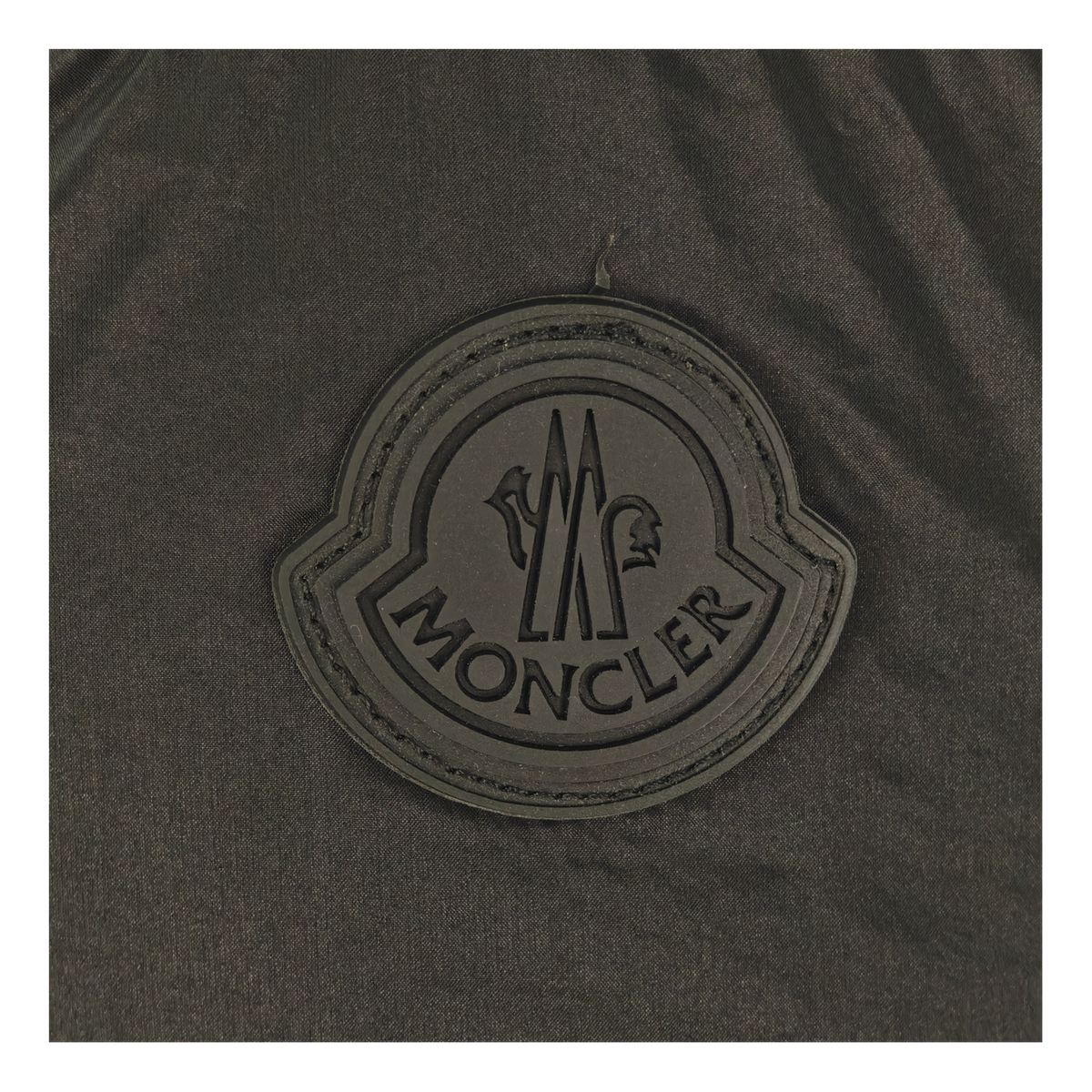 Moncler Tonal-Logo High-Collar Down Puffer Jacket - Black