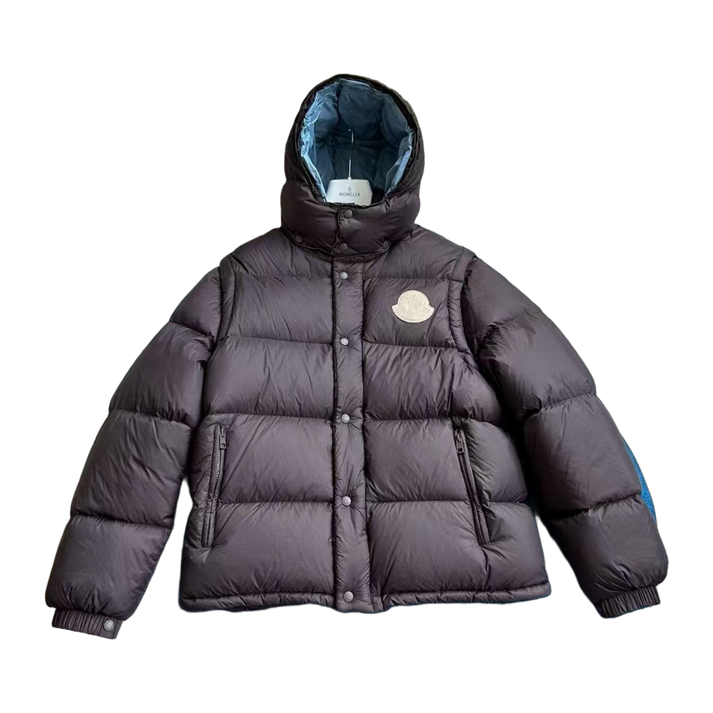Moncler Cyclone Convertible Down Jacket - Black