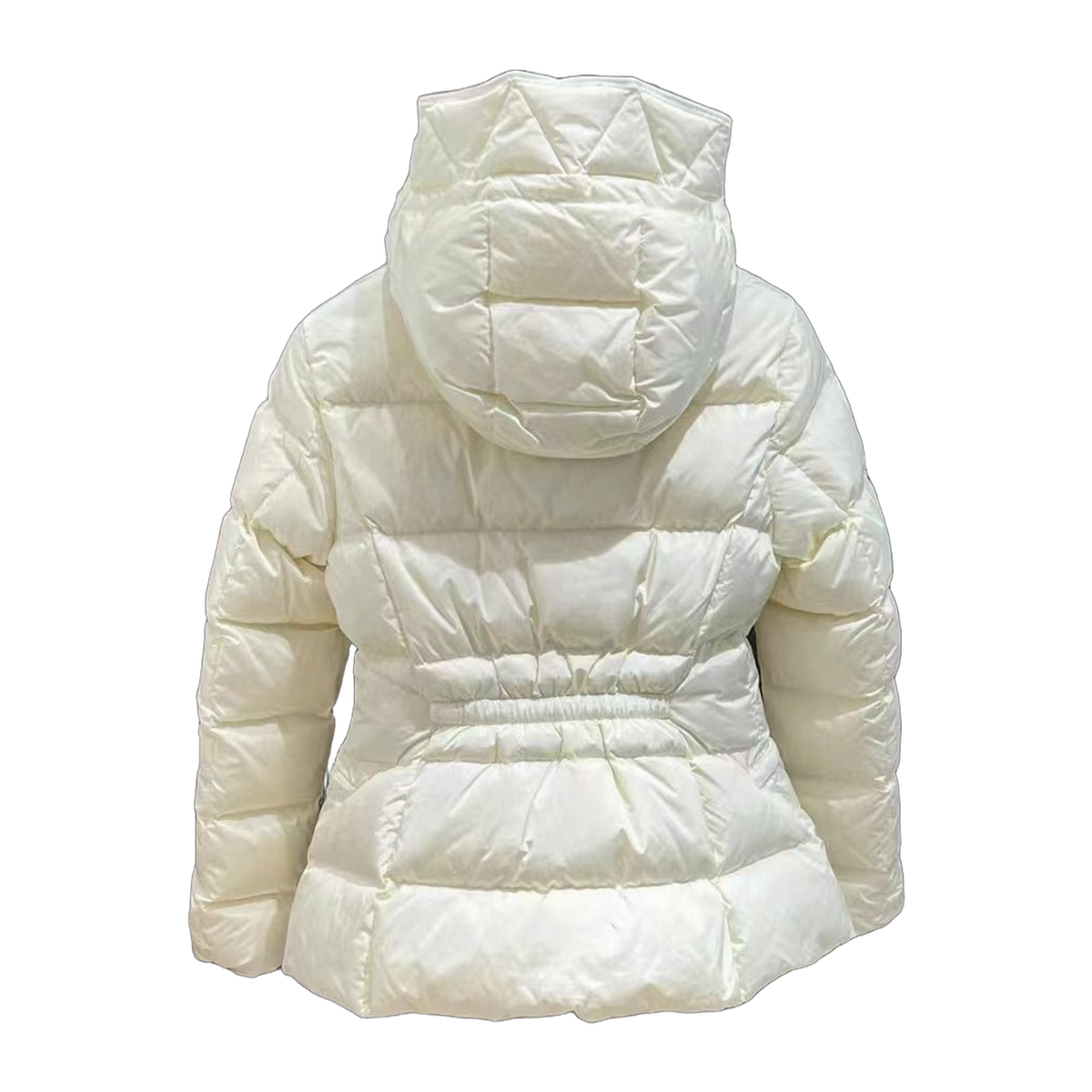 Moncler Fitted Hooded Short Down Jacket - Ivory