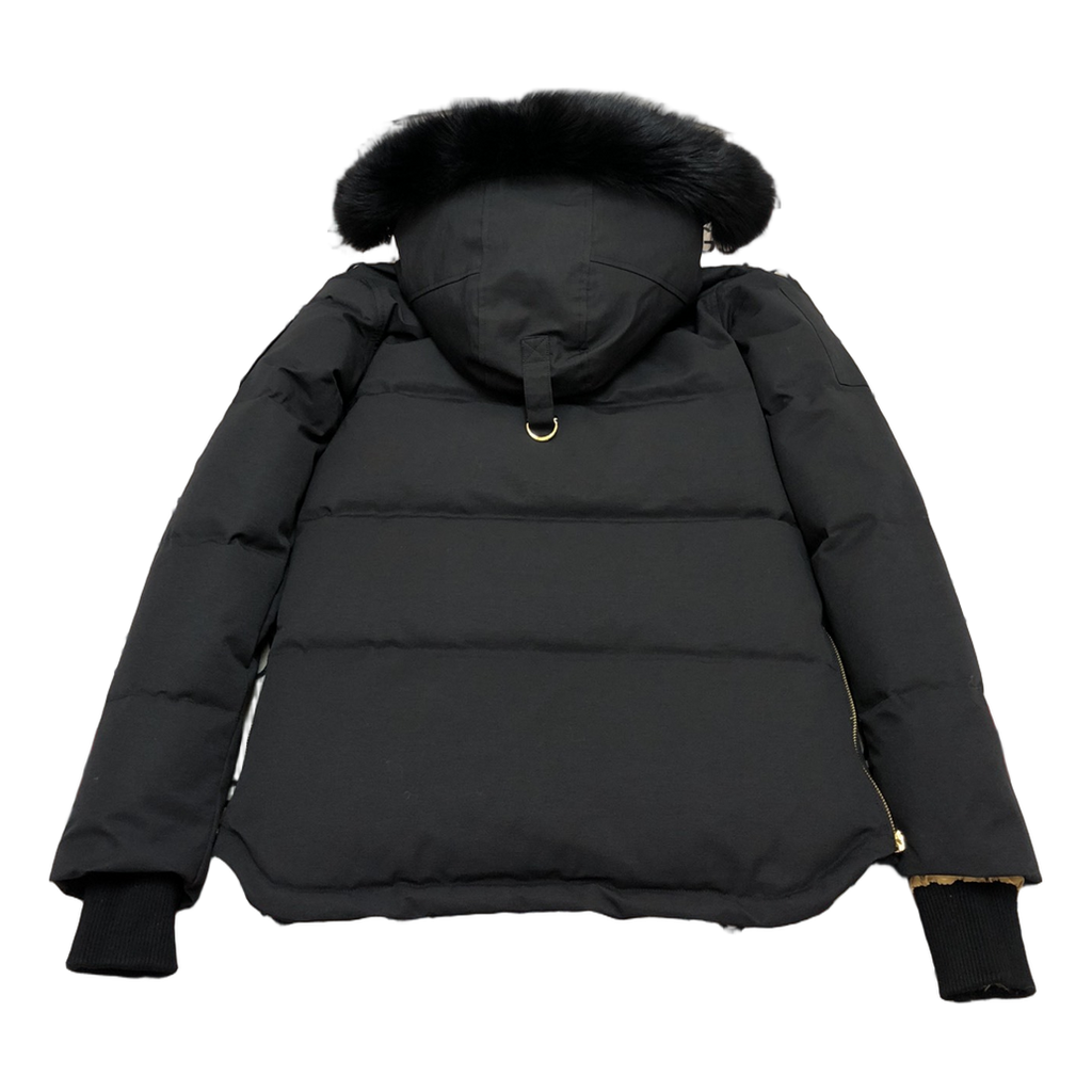 Moose Knuckles Gold 3Q Fur-Trim Hooded Down Jacket - Black