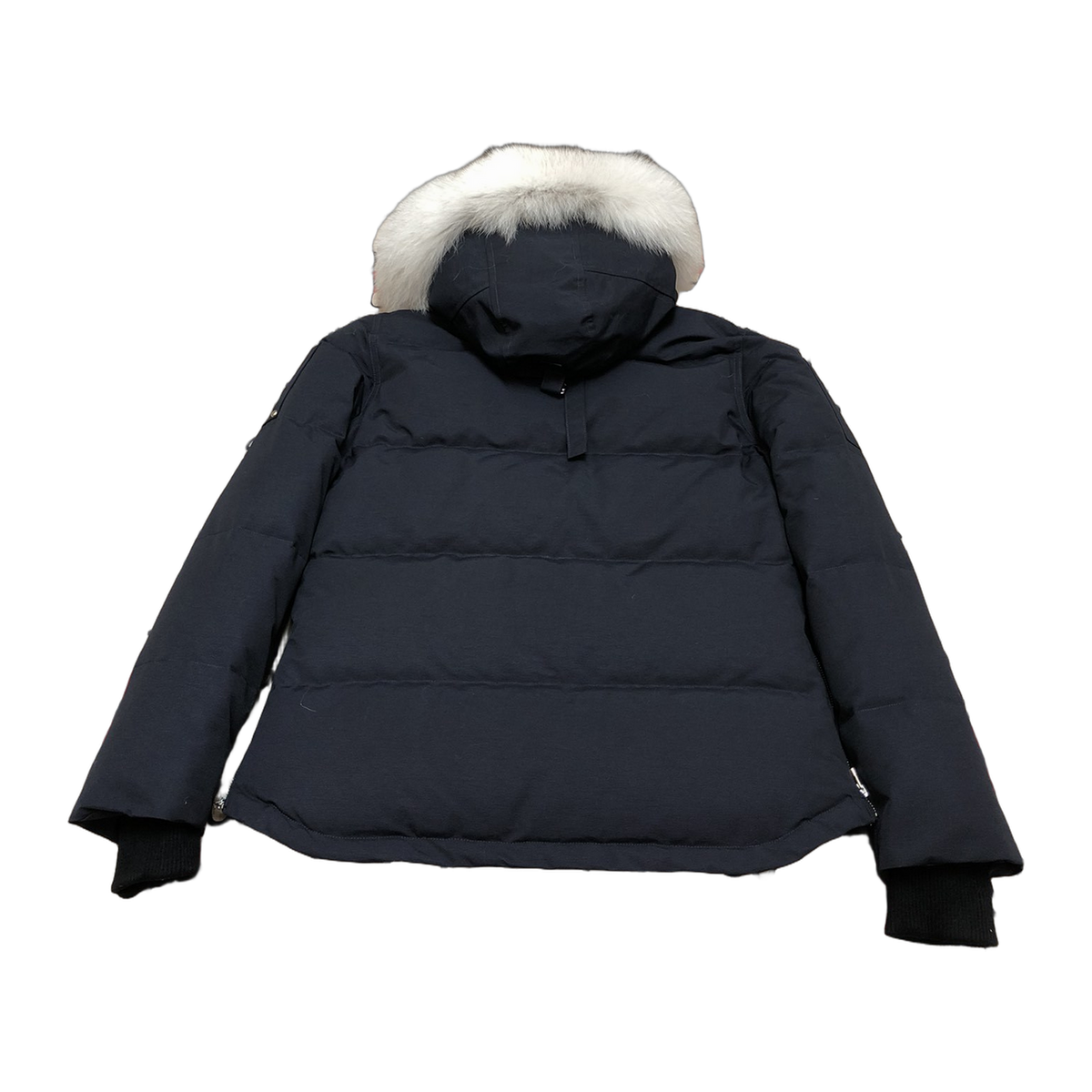 Moose Knuckles Women's Original 3Q Shearling-Trim Down Jacket - Navy