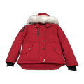 Moose Knuckles Women's Original 3Q Shearling-Trim Down Jacket - Navy