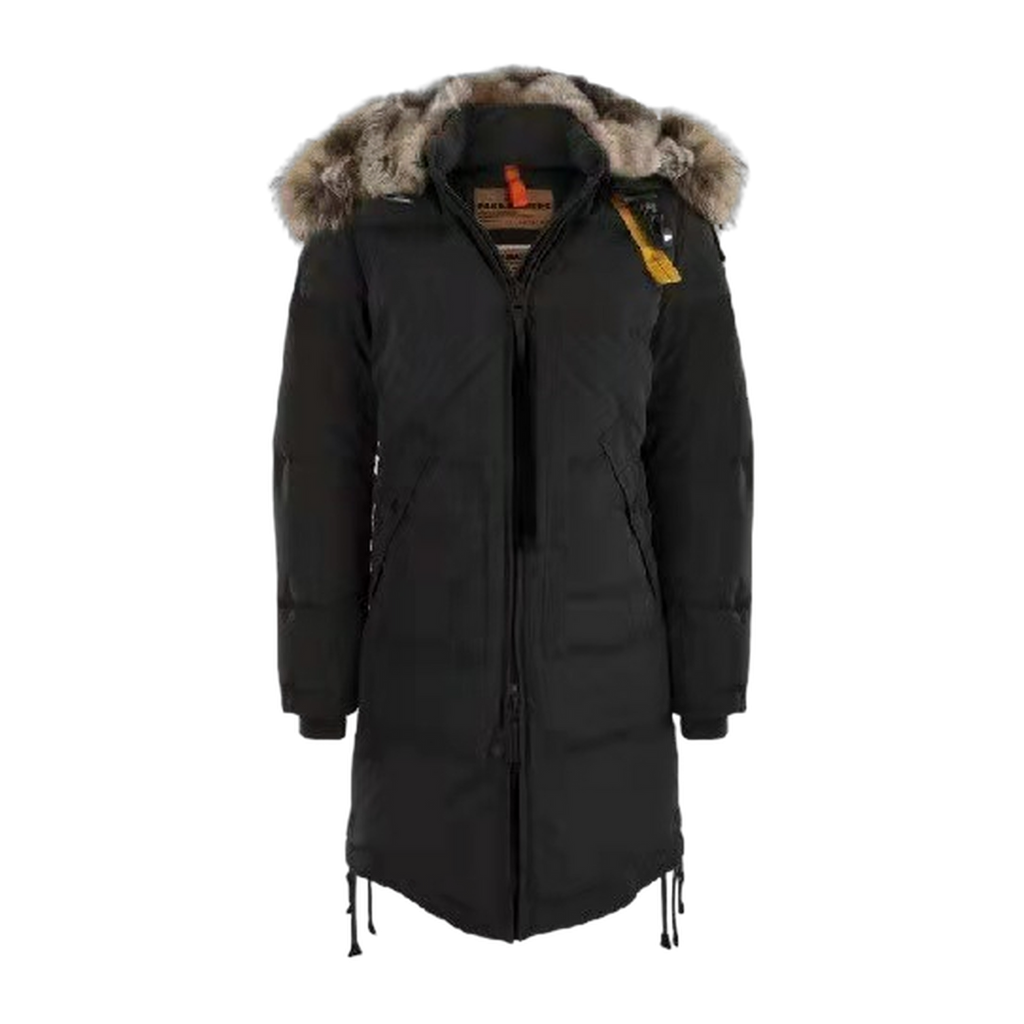 Parajumpers Gobi Hooded Down Bomber Jacket with Fur Trim